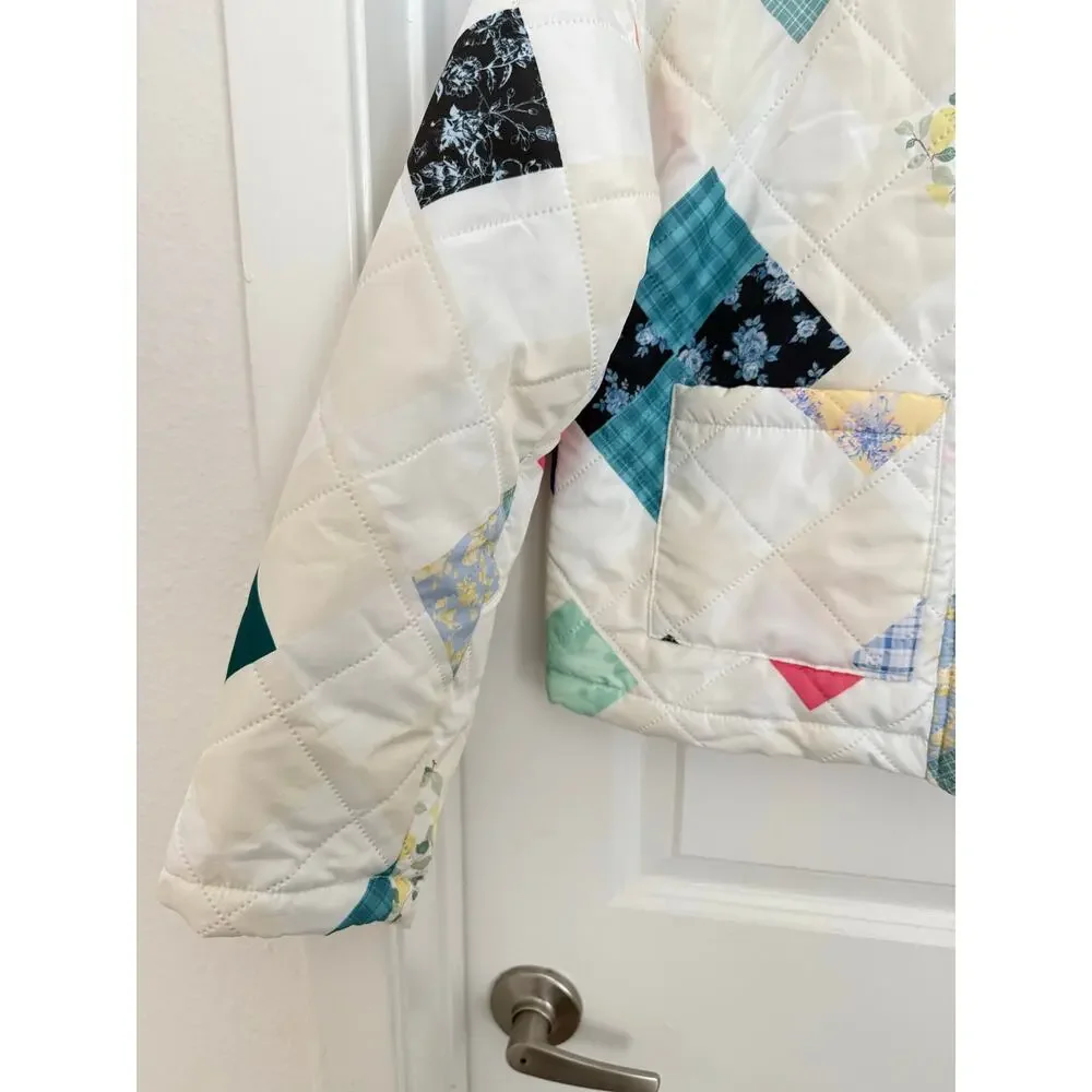 Chelsea & Violet Girls Patchwork Quilt Puffer Winter Jacket